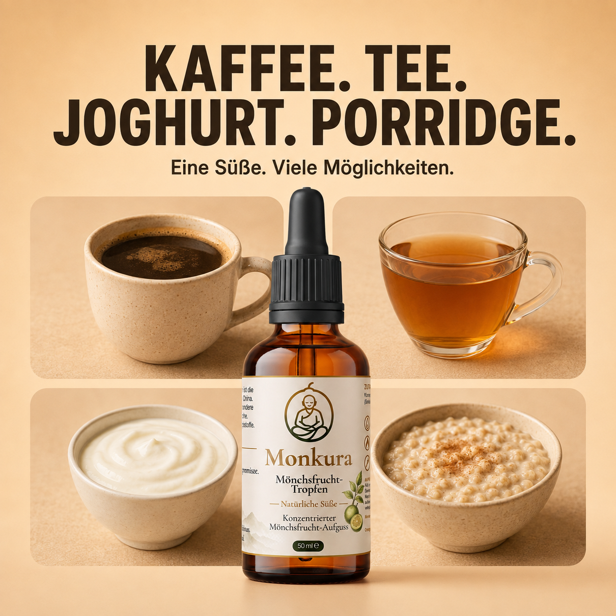 Monkura Mönchsfrucht-Tropfen für Kaffee, Tee, Joghurt und Porridge